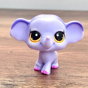 Littlest Pet Shop LPS Purple Elephant Mommy Mom #3597 Toy Figure Cake Topper